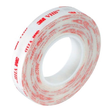 Box Packaging 3M 4920 Double Sided VHB Acrylic Foam Tape 1 x 5 Yds. 15 Mil White VHB492001R